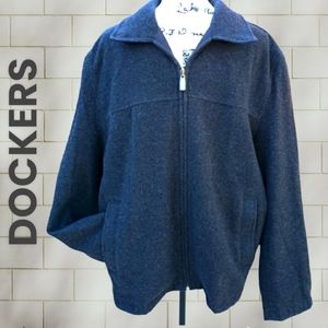 Mens Dockers-Wool blend Reversible Coat